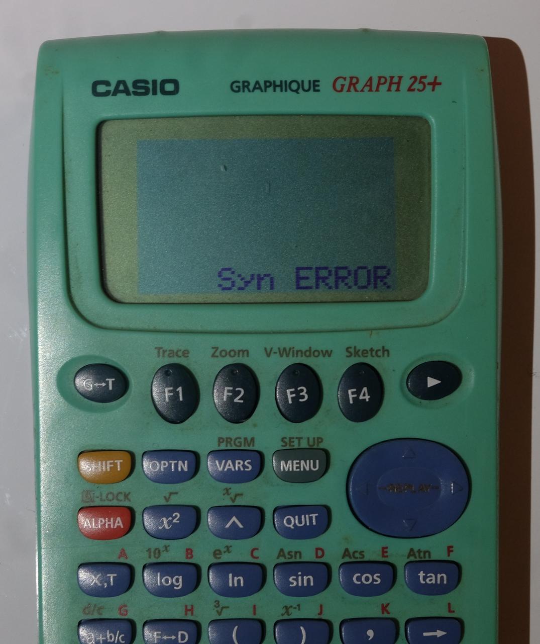 The Dreaded Error Message